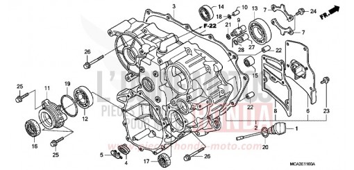CARTER ARRIERE GL1800A5 de 2005